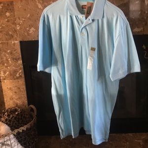 Blue collared polo shirt. New with tags!